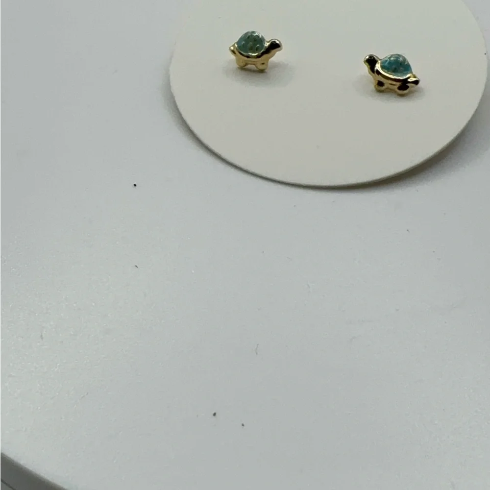 14Kt Gold Plated‎ Turtle Earrings